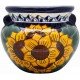 Mexican Talavera Round Planters Girasol