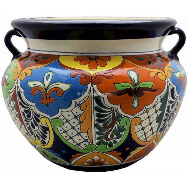 Mexican Talavera Round Planters MP2