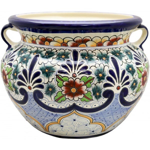 Mexican Talavera Round Planters MP4