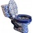 Mexican Talavera Toilet Flores