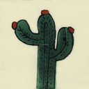 Mexican Talavera Tiles Cactus 4