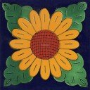 Mexican Talavera Tiles Sunflower 3