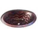 Copper Sink Oval Flowing Star