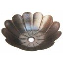 Copper Vessel Sink Round Petals