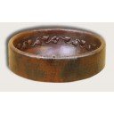 Copper Vessel Sink Round Vines