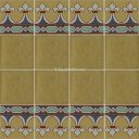 Ceramic High Relief Border Tile Elche