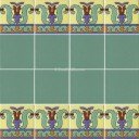 Ceramic High Relief Border Tile Ciudad Real