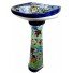 Mexican Talavera Toilet Hummingbirds