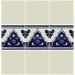 Mexican Talavera Border Tile Gento