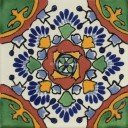 Mexican Talavera Tile Jardin Azul