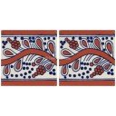 Mexican Talavera Border Tile Juventino