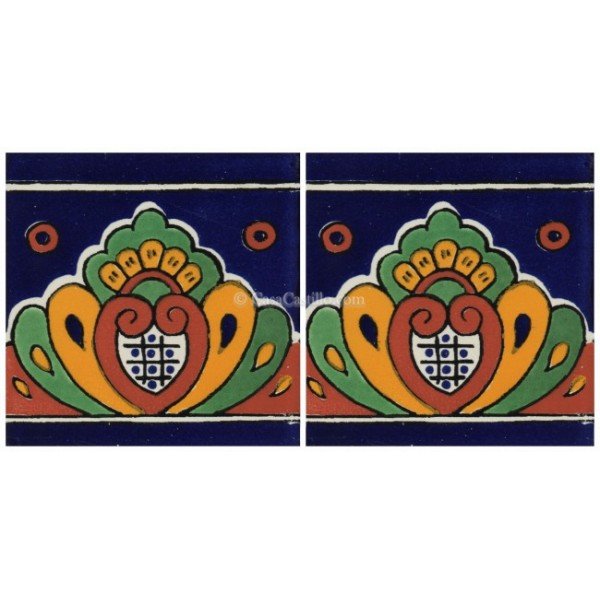 Mexican Talavera Border Tile Perote