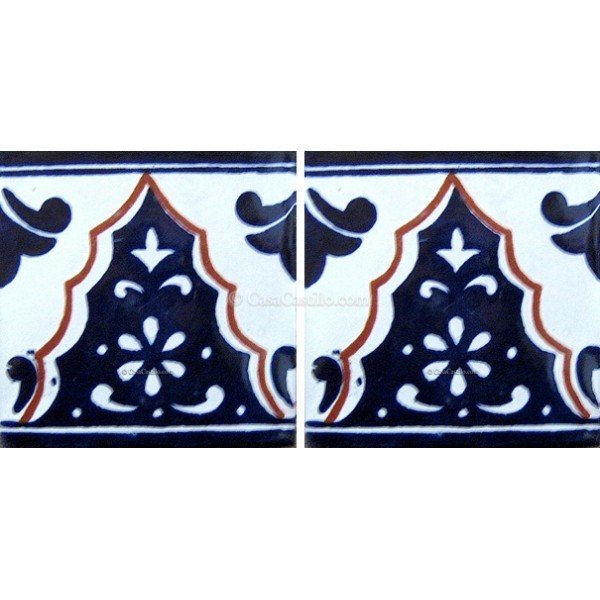 Mexican Talavera Border Tile Tepeji