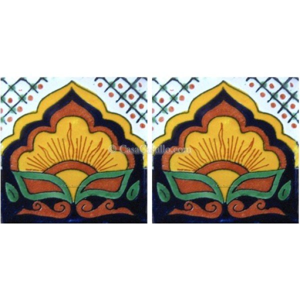 Mexican Talavera Border Tile Sayula