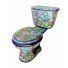 Mexican Talavera Toilet Hummingbirds