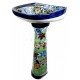 Mexican Talavera Pedestal Sink Hummingbirds