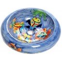 Talavera Round Vessel Sink Donut Fishes 2