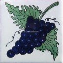 Mexican Talavera Tiles Grapes